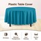 Exquisite Disposable Round Plastic Tablecloths – 12 Pack 84" Disposable Table Cloths – Indoor/Outdoor Party Tablecloth – Round Plastic Table Cover for Events & Party Supplies